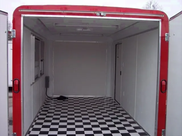 12ft Red Concession Trailer w/Finished Interior