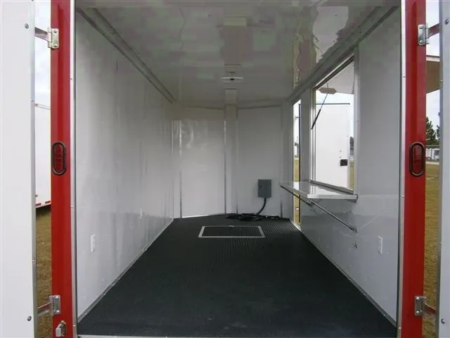 Red V-nose 16ft Concession Trailer