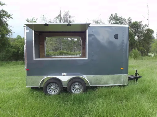 12ft Concession Trailer - Electrical - 7 Foot - Stabilizer Jacks