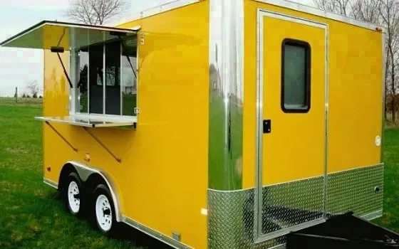 16ft Yellow Concession Trailer w/1 Serving Window