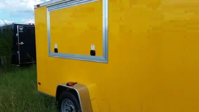 Yellow 12ft SA Concession Trailer