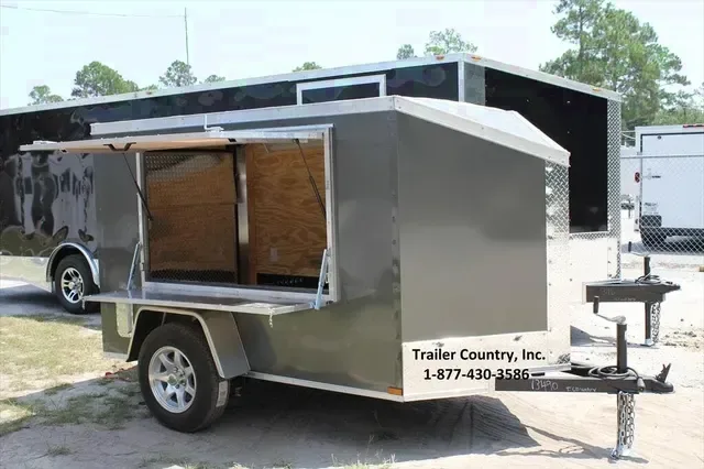 BRAND NEW 5 X 8 V-NOSE WITH CONCESSION WINDOW