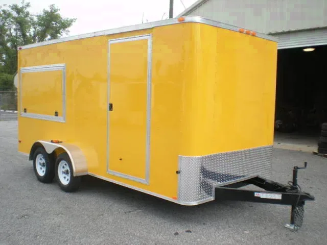12FT TA YELLOW BP CONCESSION TRAILER