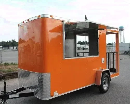 2026 NEW 6 X 14 ENCLOSED CONCESSION / VENDING PORCH TRAILER LOADED W/ OPTIONS!! Complete with 4' Porch Package