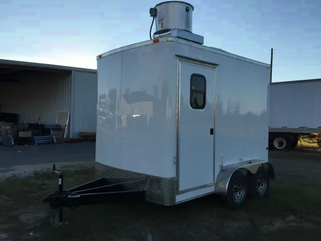 10ft Concession Trailer w/Black and White Checkered Floor