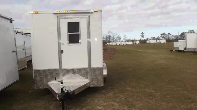 Concession Trailer White 12ft TA w/Electrical Package