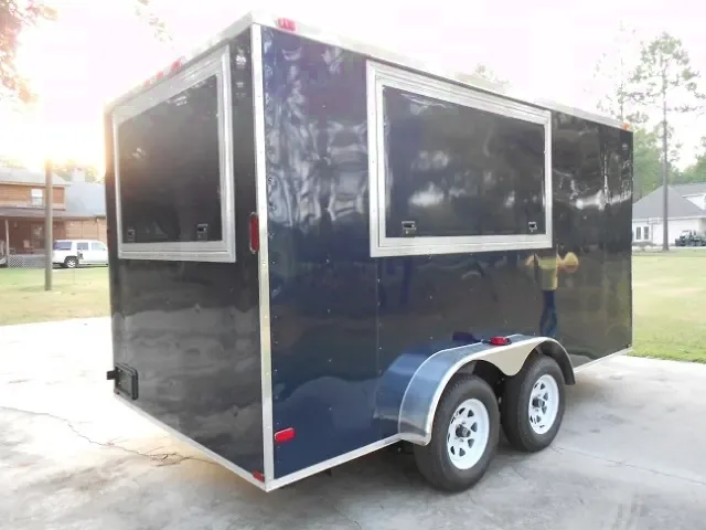 14ft Concession Trailer Indigo Blue