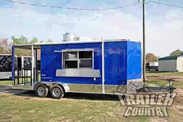 2026 NEW 7 x 20 V-Nosed Enclosed, Porch Trailer w/ Concession Options & Upgrades