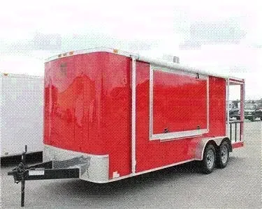 2026 NEW 7 x 21 Enclosed Concession Vending Trailer w/ 5ft Porch