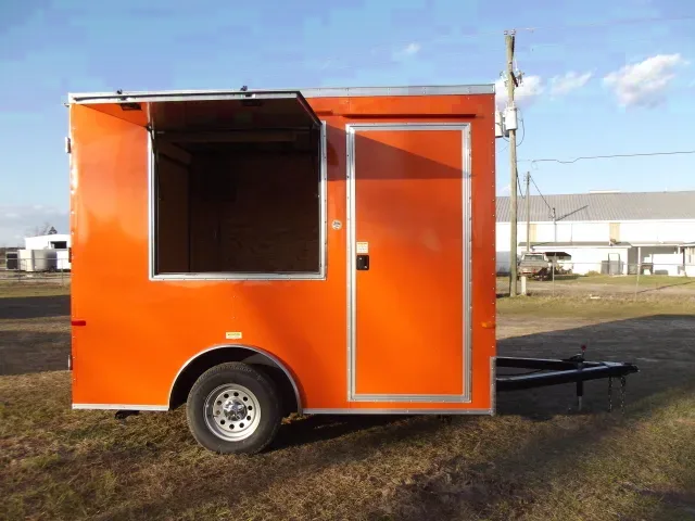 10FT Concession Trailer - Removable Hitch - Electrical
