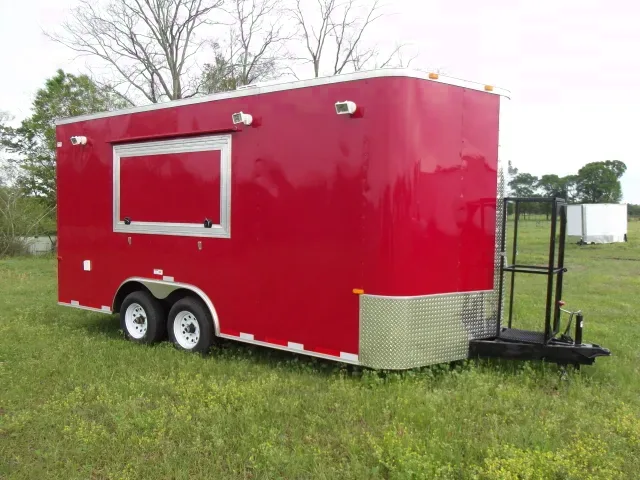 16ft Red Concession  - A/C - Cabinets