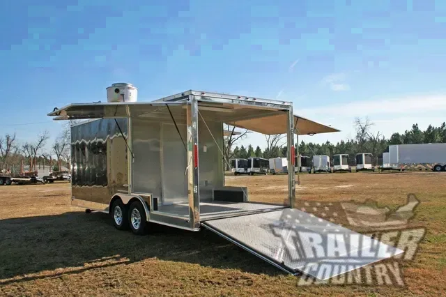 2026 NEW 8.5 x 20 Enclosed Porch Trailer with Concession Options and Upgrades