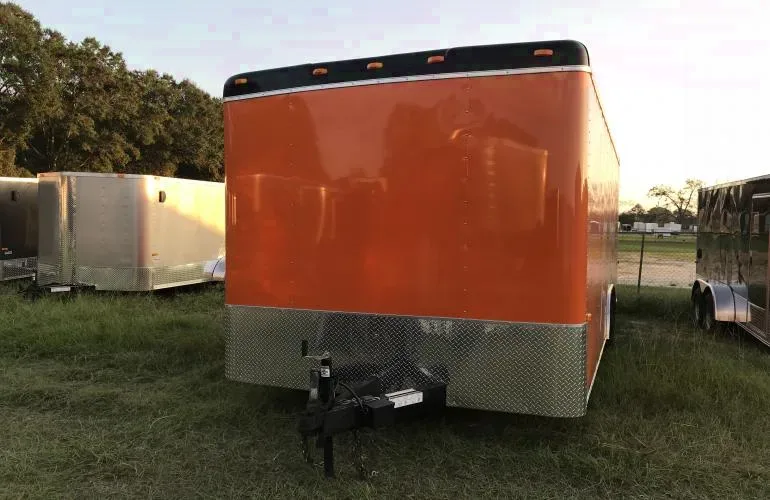 20ft Orange T/A Concession Trailer