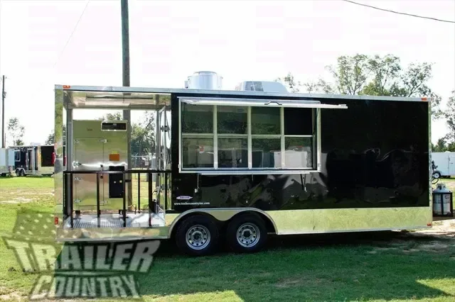 2026 NEW 8.5 x 22 Enclosed Trlr Set up for Tail Gating, Bar-B-Q Competitions, Food Vending