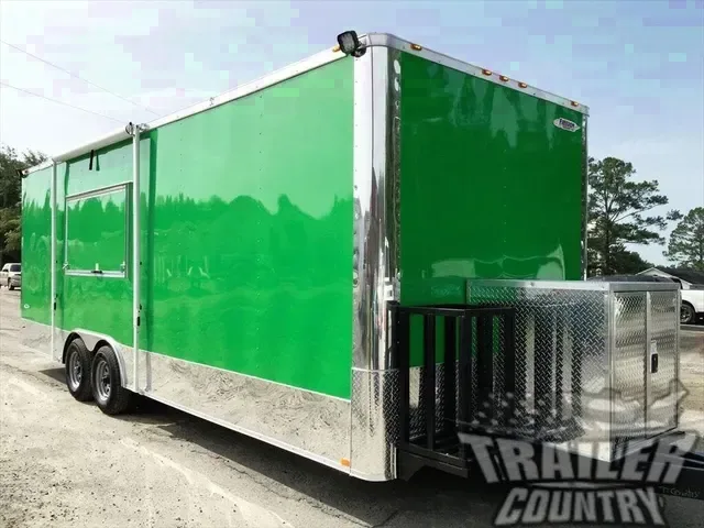 2026 NEW 8.5 x 24 Enclosed Trailer w/ Vending Packages, Bathroom, & Equipment