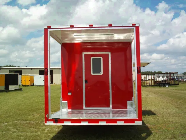 24ft Red Bar-B-Q  Concession Trailer