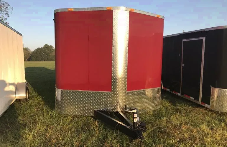 Red 24ft Concession Trailer w/Porch