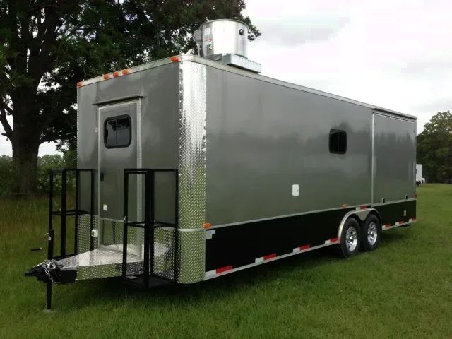 BBQ Concession Trailer 24ft w/Gull Wing Porch