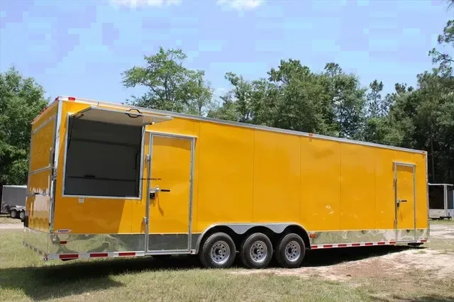 2026 NEW 8.5 x 32 Concession Mobile Kitchen Vending Trailer - Triple Axle
