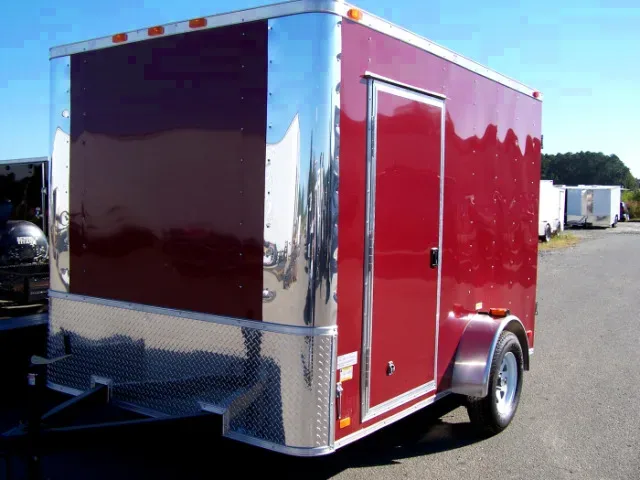 Bumper Pull 10ft SA Red Concession Trailer