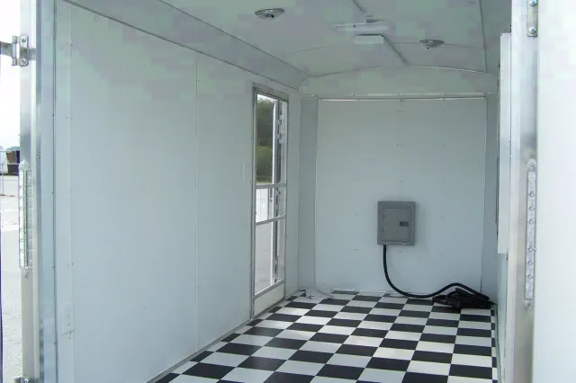 12FT Concession Trailer w/Black and White Checkered Floor