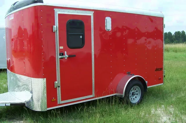 12ft Red Concession Trailer w/White Walls