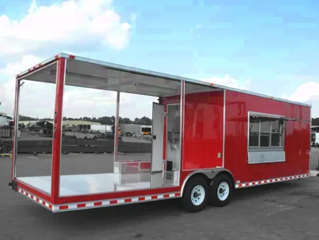 20ft BBQ Trailer with Porch Tandem 3500lb Axles