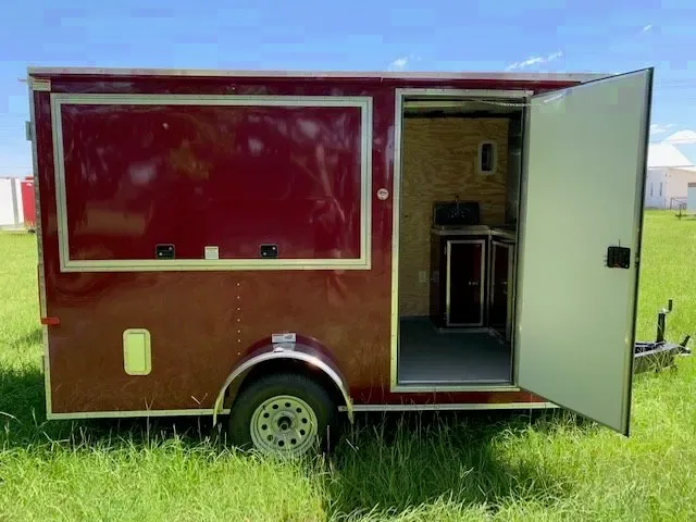 Burgundy 12FT BP SA Concession Trailer