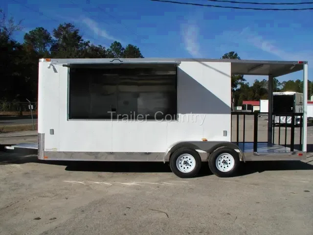 2026 NEW 7x20FT Concession w/Porch, 4FT Hood, 7FT Height, Concession Window