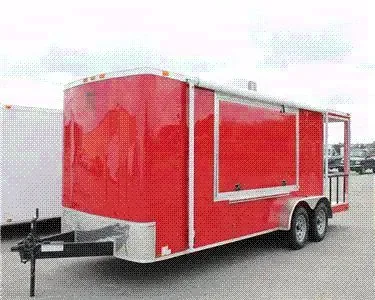 2026 NEW 7 x 21 Enclosed Concession Vending Trailer w/ 5ft Porch