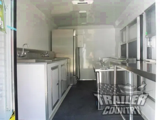 2026 NEW 8.5 X 16 16' ENCLOSED CONCESSION FOOD VENDING BBQ MOBILE KITCHEN TRAILER