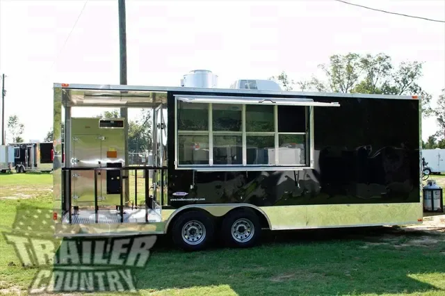 2026 NEW 8.5 x 22 Enclosed Trlr Set up for Tail Gating, Bar-B-Q Competitions, Food Vending
