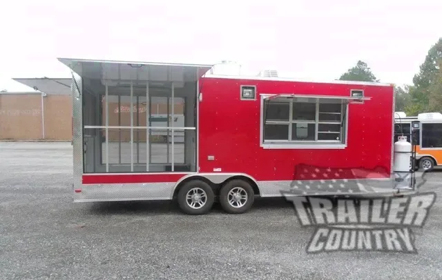 2026 NEW 8.5 x 22 Food Vending/Event Catering Trailer with Screened In Porch
