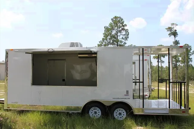 2026 NEW 8.5x22 Tandem Axle, Porch Enclosed Concession/Food Vending Trailer