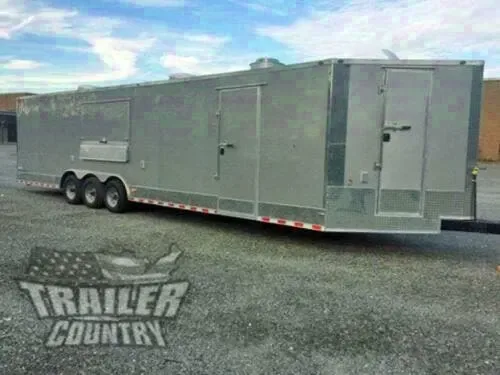 2026 NEW 8.5 x 32 Vending Trailer, Fully Loaded w/Concession Equipment & 1/2 Bathroom