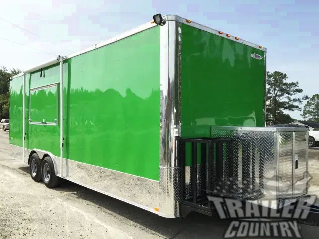 8.5 X 24 Enclosed Mobile Kitchen Concession Trailer