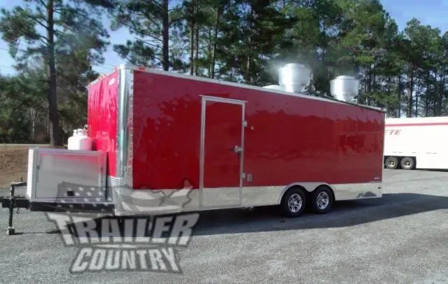 8.5 X 24 Enclosed Mobile Kitchen Tailgate Food Trailer