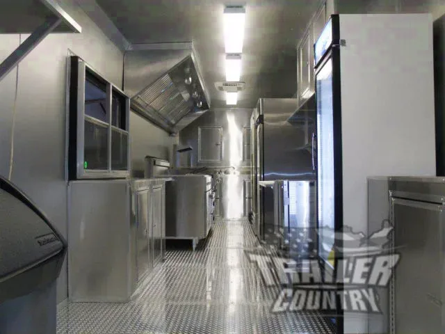 8.5 X 30 V-Nosed Enclosed Mobile Kitchen Trailer