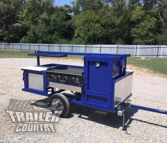 4 X 8 Outdoor Mobile Grill Portable Smoker Concession