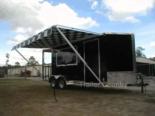 2026 NEW 7 X 18 Concession/Vending Trailer Complete with 4' Gated Porch Package