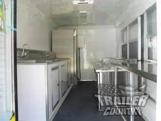 2026 NEW 8.5 X 16 16' ENCLOSED CONCESSION FOOD VENDING BBQ MOBILE KITCHEN TRAILER
