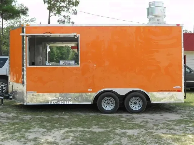 nbsp;8.5 X 16 ENCLOSED CONCESSION/ VENDING TRAILER LOADED W/ OPTIONS