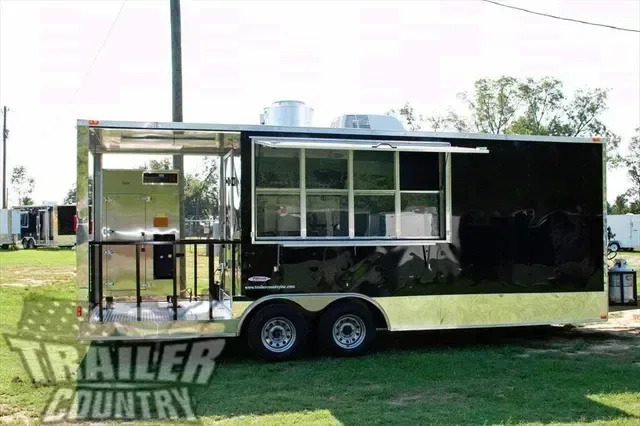 2026 NEW 8.5 x 22 Enclosed Trlr Set up for Tail Gating, Bar-B-Q Competitions, Food Vending