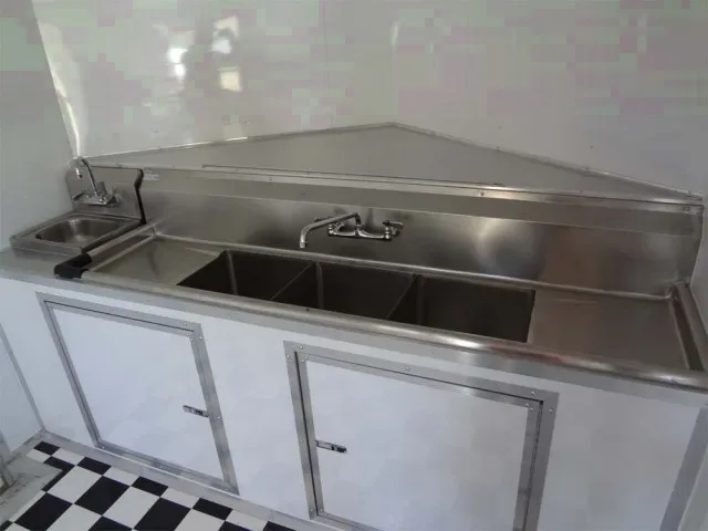 20ft BBQ Concession Trailer with porch food