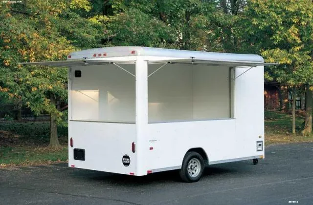 12ft SA White Concession Trailer