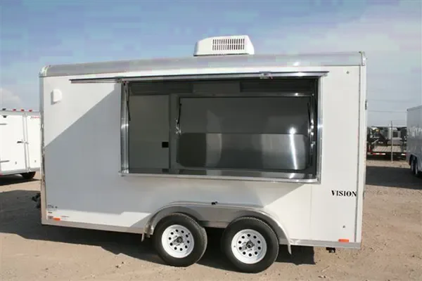 Concession Trailer 14ft w/ Serving Counters and A/C