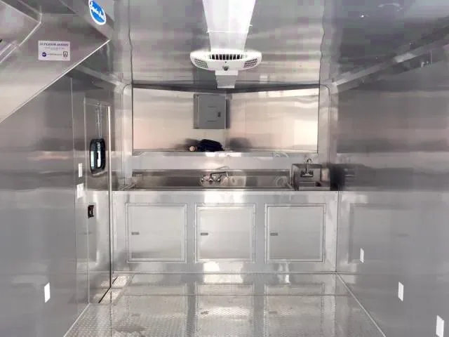16 ft Box 8 foot Porch BBQ Trailer 24 foot Total