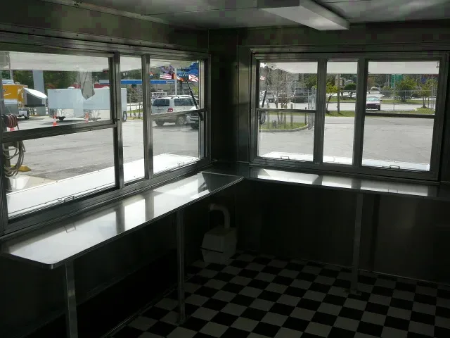 14ft White Concession Trailer w/Finished Interior