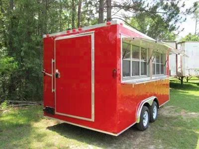 16ft Red Concession Trailer w/Electrical Package