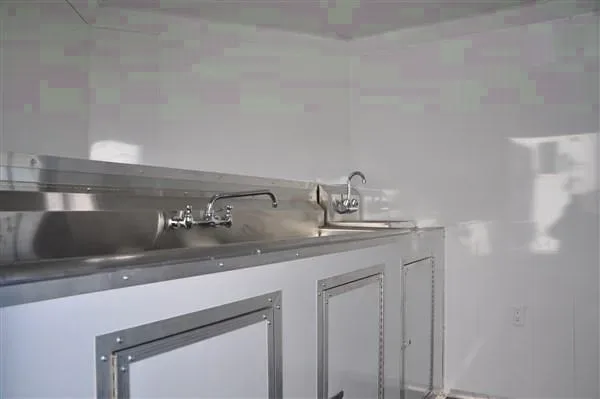 Silver Flat Front 18ft Concession Trailer